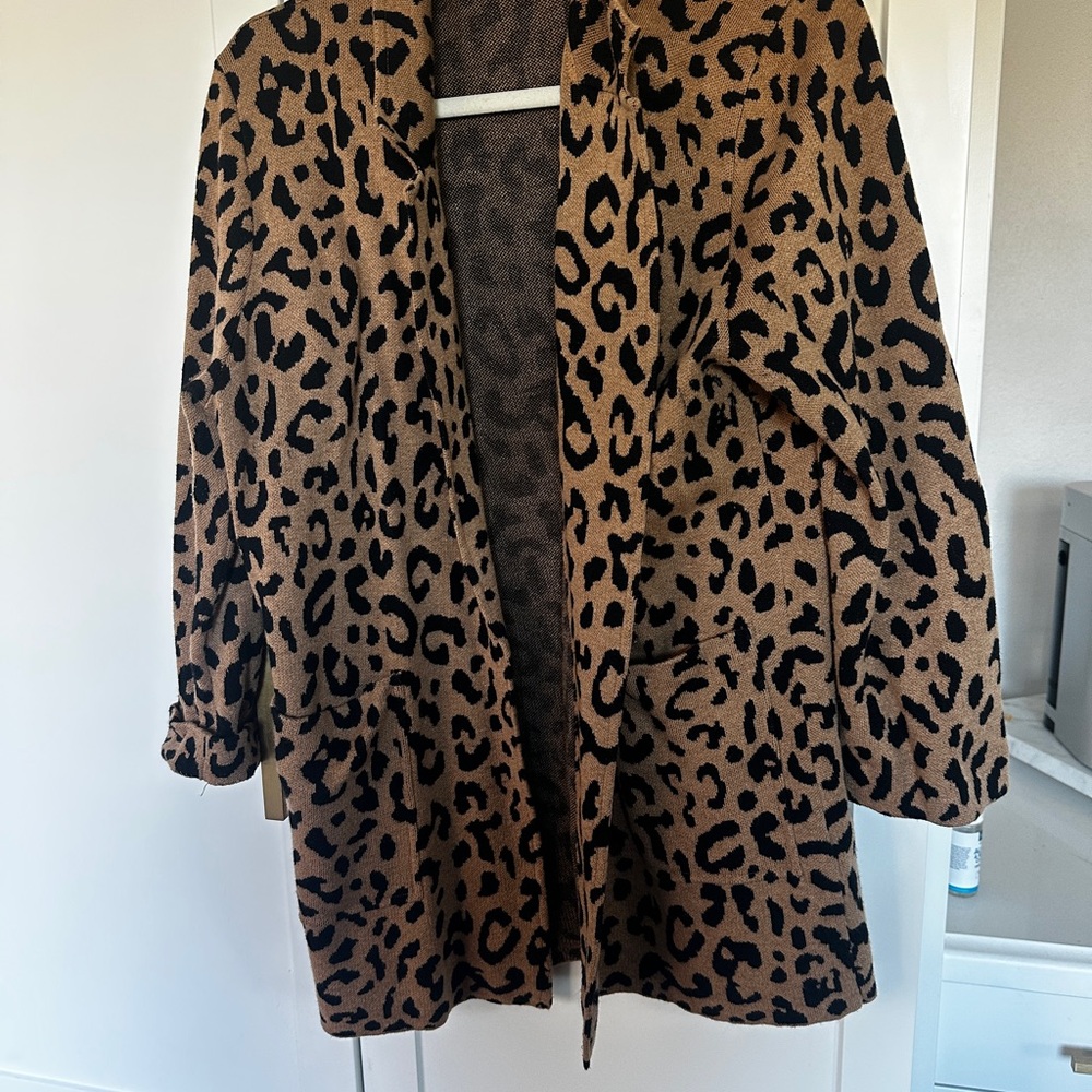 Leopard Print Women's Coat